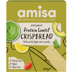 Amisa Organic Gluten Free Protein Lentil Crispbread 100g