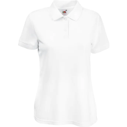 Fruit of the Loom Ladies 65/35 Polo Shirt - White