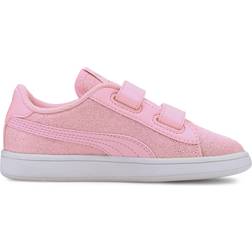 Puma Kid's Smash V2 Glitz Glam - Pearl Pink/White