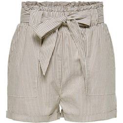 Only Smilla Paperbag Shorts - Brown/Toasted Coconut