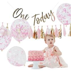 Ginger Ray Decor Pink Baby Cake Smash 1st Birthday Kit