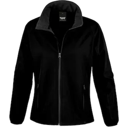 Result Mens Core Printable Softshell Jacket - Black/Black