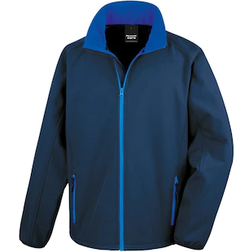 Result Core Printable Softshell Jacket - Navy/Royal