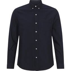 Colorful Standard Organic Button Down Shirt Unisex - Navy Blue