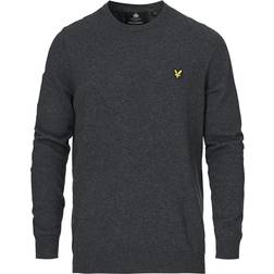 Lyle & Scott Cotton Merino Crew Jumper - Charcoal