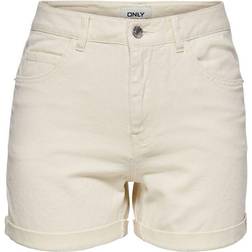 Only Vega Life Hw Mamma Shorts - Beige/Ecru