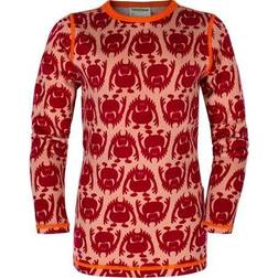 Vossatassar Monster Print Wool Sweater - Rose