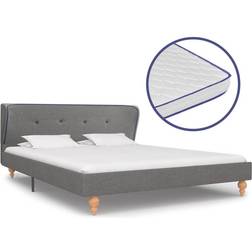 vidaXL Bed with Memory Foam Mattress 74cm Bettrahmen 140x200cm