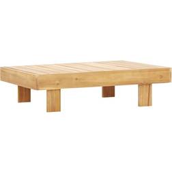 vidaXL Solid Acacia Wood Coffee Table 23.6x39.4"