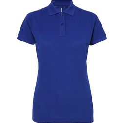 ASQUITH & FOX Women's Short Sleeve Performance Blend Polo Shirt - Royal