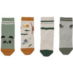 Liewood Silas Cotton Socks 4 Pack - Safari Sandy Mix (LW12993)