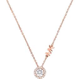 Michael Kors Premium Necklace - Rose Gold/Transparent