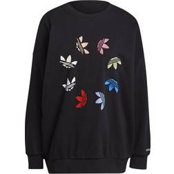 Adidas Adicolor Shattered Trefoil Wheel Sweatshirt - Black