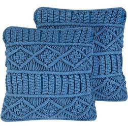 Beliani Karatas 2-pack Komplettes Dekokissen Blau (45x45cm)