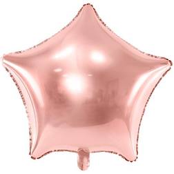 PartyDeco Foil Ballons Star 48cm Rose Gold