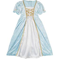 Den Goda Fen Kid's Princess Dress Velvet Light Blue