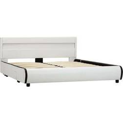 vidaXL Bed Frame with LED 2 Drawers 70cm Bettrahmen 160x200cm