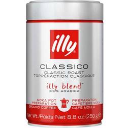 illy Ground Moka Classico Coffee Medium Roast 250g