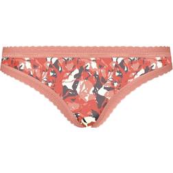 Calvin Klein Bottoms Up Thong - Orange Pattern