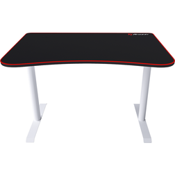 Arozzi Arena Fratello Gaming Desk - White/Black, 114x76x725mm