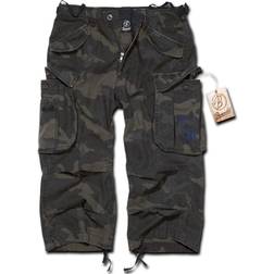 Brandit Industry Vintage 3/4 Shorts - Black Camo