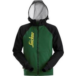 Snickers Workwear Full Zip Logo Hoodie - Forest Green/Black