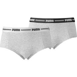 Puma Women's Iconic Mini Shorts 2-pack - Grey