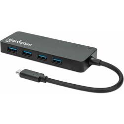 Manhattan USB C-4xUSB A M-F 0.4ft