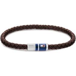 Tommy Hilfiger Men's Braided Bracelet - Brown/Silver