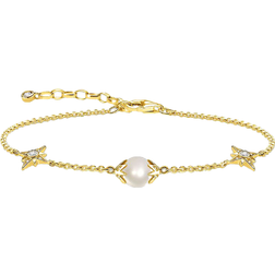 Thomas Sabo Stars Bracelet - Gold/Transparent/Pearl