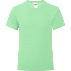 Fruit of the Loom Girl's Iconic 150 T-shirt - Neo Mint (61-025-0NE)