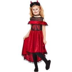 Smiffys Girls Day of the Dead Devil Costume