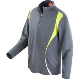 Spiro Trial Training Top Unisex - Grey/Lime/White