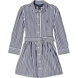 Ralph Lauren Stripe Polo Player Shirt Dress - Navy