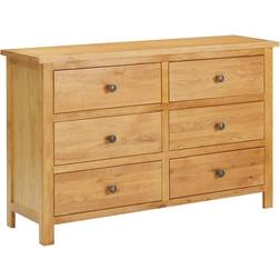 vidaXL Solid Oak Wood Chest of Drawer 41.3x28.7"