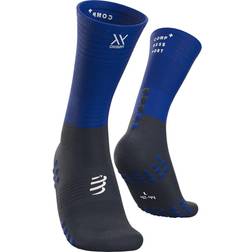 Compressport Mid Compression Socks Women - Blue/Grey