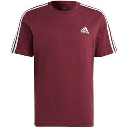 Adidas Essentials 3-Stripes T-shirt - Victory Crimson/White