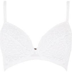 Freya Soiree Lace Padded Plunge Bra - White