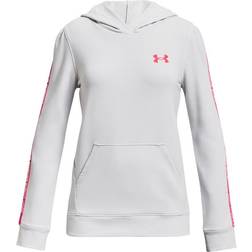 Under Armour Girl's Rival Terry Hoodie - Halo Gray/White (1361197-014)
