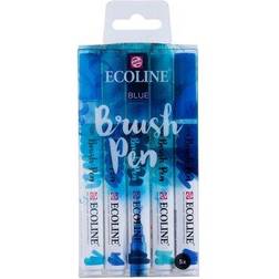 Ecoline Brush Pen Blue 5-pcs