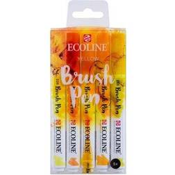 Ecoline Brush Pen Yellow 5-pcs