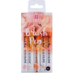 Ecoline Brush Pen Beige Pink 5-pcs