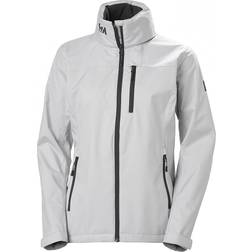 Helly Hansen W Crew Hooded Jacket - Grey Fog