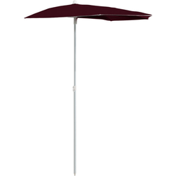 vidaXL Garden Half Parasol with Pole 90cm