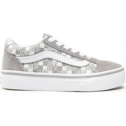 Vans Kid's Checkerboard Old Skool - Drizzle/True White