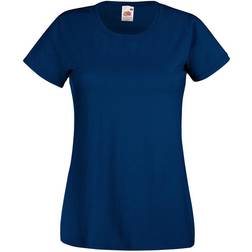 Universal Textiles Womens Value Fitted Short Sleeve Casual T-shirt - Airforce Blue