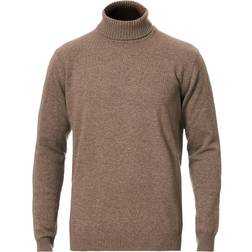 Oscar Jacobson Salim Rollneck Sweatshirt - Beige