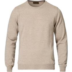 Stenströms Merino Crew Neck Sweaters - Beige