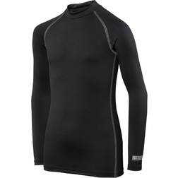 Rhino Boy's Long Sleeve Thermal Underwear Base Layer Vest Top - Black