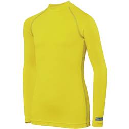 Rhino Boy's Long Sleeve Thermal Underwear Base Layer Vest Top - Fluorescent Yellow